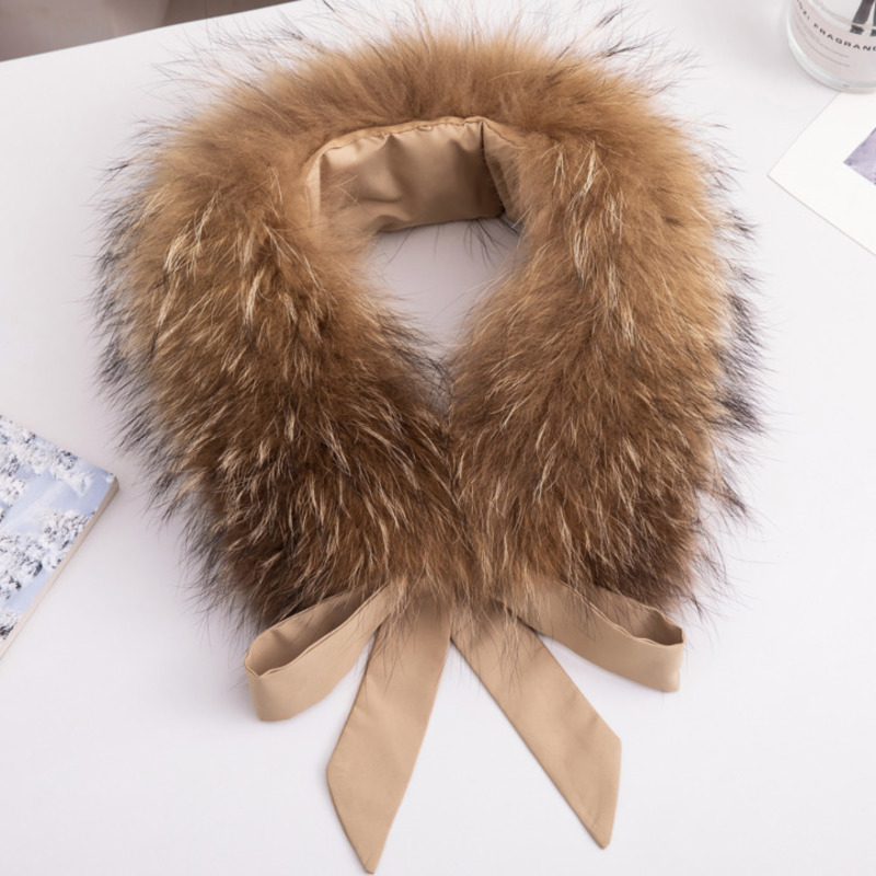 Real Raccoon Fur Collar Winter - đánh giá và giá Gold 6138