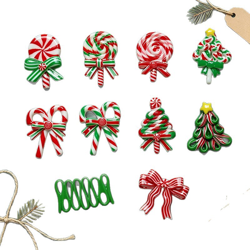 5pcs Christmas Resin Accessori - đánh giá và giá Gold 6138