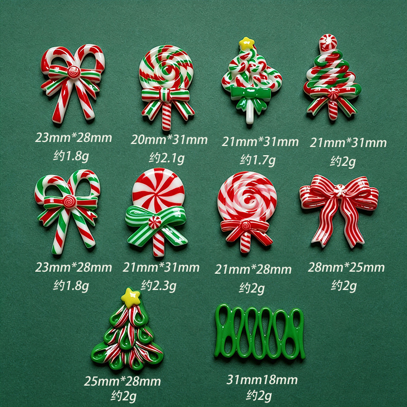 5pcs Christmas Resin Accessori - đánh giá và giá Gold 6138